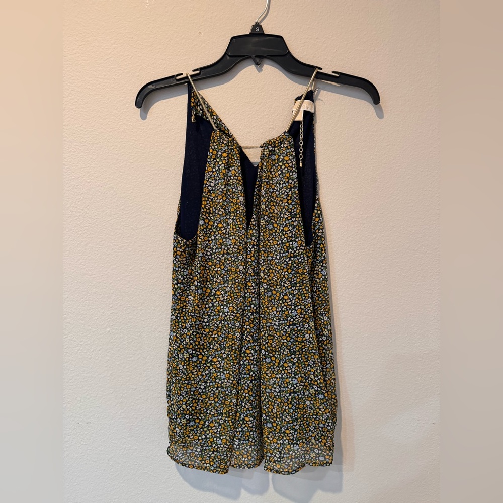 Michael Kors Floral V-Neck Tank Top – Size S – NWOT